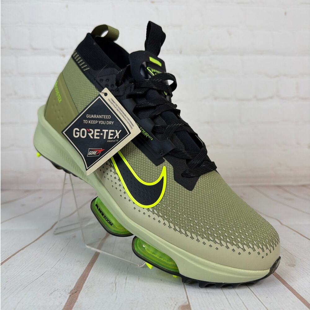 Nike Infinity Tour 2 GORE-TEX Dusty Olive Black Golf Shoes Mens Sz 9 FV4897-300